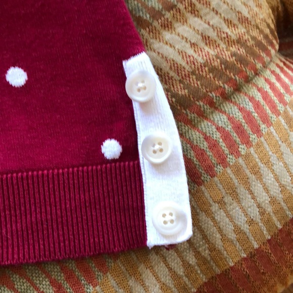Talbots Polka Dot 100% Cotton Sweater - Picture 5 of 6